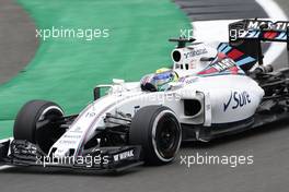 Felipe Massa (BRA) Williams FW38. 08.07.2016. Formula 1 World Championship, Rd 10, British Grand Prix, Silverstone, England, Practice Day.