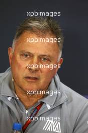 Dave Ryan (NZL) Manor Racing Racing Director in the FIA Press Conference. 08.07.2016. Formula 1 World Championship, Rd 10, British Grand Prix, Silverstone, England, Practice Day.