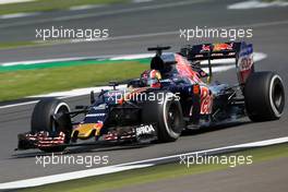 Daniil Kvyat (RUS) Scuderia Toro Rosso STR11. 08.07.2016. Formula 1 World Championship, Rd 10, British Grand Prix, Silverstone, England, Practice Day.