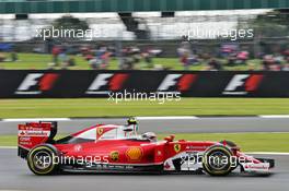 Kimi Raikkonen (FIN) Ferrari SF16-H. 08.07.2016. Formula 1 World Championship, Rd 10, British Grand Prix, Silverstone, England, Practice Day.