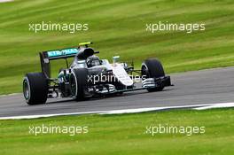Nico Rosberg (GER) Mercedes AMG F1 W07 Hybrid. 08.07.2016. Formula 1 World Championship, Rd 10, British Grand Prix, Silverstone, England, Practice Day.