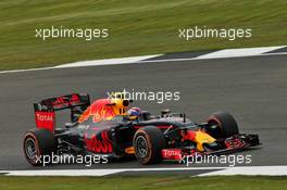 Max Verstappen (NLD) Red Bull Racing RB12. 08.07.2016. Formula 1 World Championship, Rd 10, British Grand Prix, Silverstone, England, Practice Day.