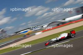 Esteban Gutierrez (MEX) Haas F1 Team VF-16. 08.07.2016. Formula 1 World Championship, Rd 10, British Grand Prix, Silverstone, England, Practice Day.