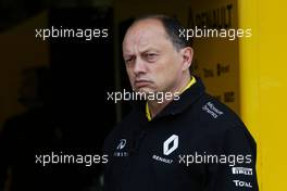 Frederic Vasseur (FRA) Renault Sport F1 Team Racing Director. 08.07.2016. Formula 1 World Championship, Rd 10, British Grand Prix, Silverstone, England, Practice Day.