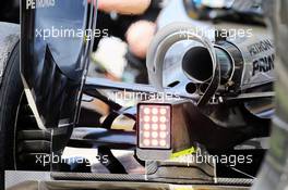 Mercedes AMG F1 W07 Hybrid exhaust detail. 08.07.2016. Formula 1 World Championship, Rd 10, British Grand Prix, Silverstone, England, Practice Day.