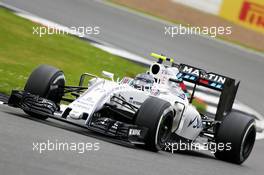 Valtteri Bottas (FIN) Williams FW38. 08.07.2016. Formula 1 World Championship, Rd 10, British Grand Prix, Silverstone, England, Practice Day.