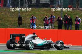 Lewis Hamilton (GBR) Mercedes AMG F1 W07 Hybrid. 08.07.2016. Formula 1 World Championship, Rd 10, British Grand Prix, Silverstone, England, Practice Day.