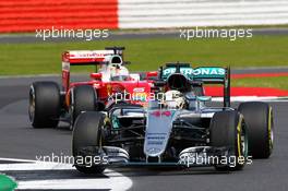 Lewis Hamilton (GBR) Mercedes AMG F1 W07 Hybrid. 08.07.2016. Formula 1 World Championship, Rd 10, British Grand Prix, Silverstone, England, Practice Day.