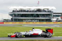 Romain Grosjean (FRA) Haas F1 Team VF-16. 08.07.2016. Formula 1 World Championship, Rd 10, British Grand Prix, Silverstone, England, Practice Day.