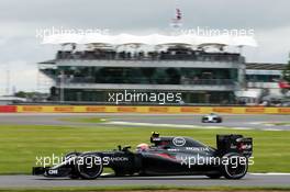 Jenson Button (GBR) McLaren MP4-31. 08.07.2016. Formula 1 World Championship, Rd 10, British Grand Prix, Silverstone, England, Practice Day.