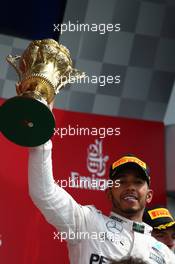 1st place Lewis Hamilton (GBR) Mercedes AMG F1 W07 . 10.07.2016. Formula 1 World Championship, Rd 10, British Grand Prix, Silverstone, England, Race Day.