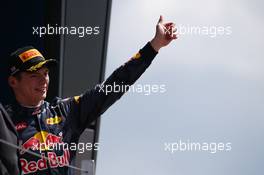 3rd place Max Verstappen (NLD) Red Bull Racing RB12. 10.07.2016. Formula 1 World Championship, Rd 10, British Grand Prix, Silverstone, England, Race Day.