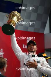 1st place Lewis Hamilton (GBR) Mercedes AMG F1 W07 . 10.07.2016. Formula 1 World Championship, Rd 10, British Grand Prix, Silverstone, England, Race Day.