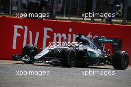 1st place Lewis Hamilton (GBR) Mercedes AMG F1 W07. 10.07.2016. Formula 1 World Championship, Rd 10, British Grand Prix, Silverstone, England, Race Day.