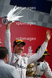 2nd place Nico Rosberg (GER) Mercedes AMG Petronas F1 W07. 10.07.2016. Formula 1 World Championship, Rd 10, British Grand Prix, Silverstone, England, Race Day.