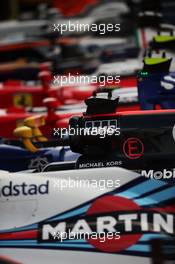 McLaren MP4-31 and other cars in parc ferme. 10.07.2016. Formula 1 World Championship, Rd 10, British Grand Prix, Silverstone, England, Race Day.
