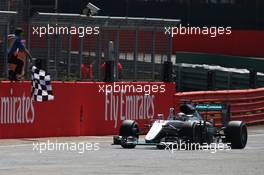 1st place Lewis Hamilton (GBR) Mercedes AMG F1 W07 . 10.07.2016. Formula 1 World Championship, Rd 10, British Grand Prix, Silverstone, England, Race Day.
