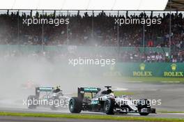 Lewis Hamilton (GBR) Mercedes AMG F1 W07 Hybrid. 10.07.2016. Formula 1 World Championship, Rd 10, British Grand Prix, Silverstone, England, Race Day.