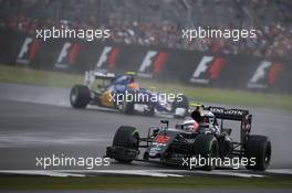 Jenson Button (GBR) McLaren Honda F1 Team MP4-31. 10.07.2016. Formula 1 World Championship, Rd 10, British Grand Prix, Silverstone, England, Race Day.