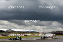 Lewis Hamilton (GBR) Mercedes AMG F1 W07 Hybrid. 10.07.2016. Formula 1 World Championship, Rd 10, British Grand Prix, Silverstone, England, Race Day.