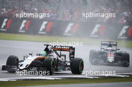 Nico Hulkenberg (GER) Sahara Force India F1 VJM09. 10.07.2016. Formula 1 World Championship, Rd 10, British Grand Prix, Silverstone, England, Race Day.