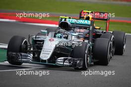 Nico Rosberg (GER) Mercedes AMG Petronas F1 W07. 10.07.2016. Formula 1 World Championship, Rd 10, British Grand Prix, Silverstone, England, Race Day.