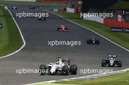 Felipe Massa (BRA) Williams FW38. 10.07.2016. Formula 1 World Championship, Rd 10, British Grand Prix, Silverstone, England, Race Day.