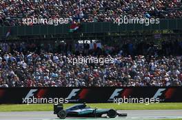 Nico Rosberg (GER) Mercedes AMG F1 W07 Hybrid. 10.07.2016. Formula 1 World Championship, Rd 10, British Grand Prix, Silverstone, England, Race Day.