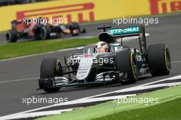 Lewis Hamilton (GBR) Mercedes AMG F1 W07 Hybrid. 09.07.2016. Formula 1 World Championship, Rd 10, British Grand Prix, Silverstone, England, Qualifying Day.