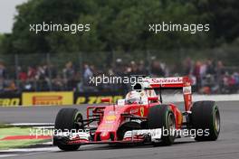 Sebastian Vettel (GER) Ferrari SF16-H. 09.07.2016. Formula 1 World Championship, Rd 10, British Grand Prix, Silverstone, England, Qualifying Day.
