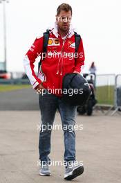 Sebastian Vettel (GER) Ferrari. 09.07.2016. Formula 1 World Championship, Rd 10, British Grand Prix, Silverstone, England, Qualifying Day.