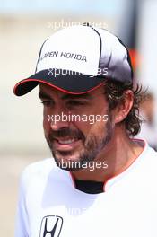 Fernando Alonso (ESP) McLaren. 09.07.2016. Formula 1 World Championship, Rd 10, British Grand Prix, Silverstone, England, Qualifying Day.