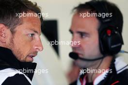 Jenson Button (GBR) McLaren. 09.07.2016. Formula 1 World Championship, Rd 10, British Grand Prix, Silverstone, England, Qualifying Day.