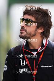 Fernando Alonso (ESP) McLaren. 09.07.2016. Formula 1 World Championship, Rd 10, British Grand Prix, Silverstone, England, Qualifying Day.