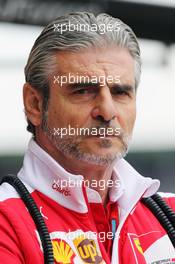 Maurizio Arrivabene (ITA) Ferrari Team Principal. 09.07.2016. Formula 1 World Championship, Rd 10, British Grand Prix, Silverstone, England, Qualifying Day.