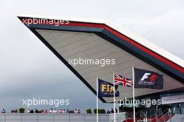FIA, Union, and F1 flags. 09.07.2016. Formula 1 World Championship, Rd 10, British Grand Prix, Silverstone, England, Qualifying Day.