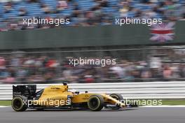 Kevin Magnussen (DEN) Renault Sport F1 Team RS16. 09.07.2016. Formula 1 World Championship, Rd 10, British Grand Prix, Silverstone, England, Qualifying Day.