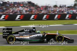 Nico Hulkenberg (GER) Sahara Force India F1 VJM09. 09.07.2016. Formula 1 World Championship, Rd 10, British Grand Prix, Silverstone, England, Qualifying Day.