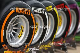Pirelli show tyres. 09.07.2016. Formula 1 World Championship, Rd 10, British Grand Prix, Silverstone, England, Qualifying Day.