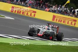 Romain Grosjean (FRA) Haas F1 Team VF-16. 09.07.2016. Formula 1 World Championship, Rd 10, British Grand Prix, Silverstone, England, Qualifying Day.