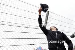 Jolyon Palmer (GBR) Renault Sport F1 Team on the drivers parade. 10.07.2016. Formula 1 World Championship, Rd 10, British Grand Prix, Silverstone, England, Race Day.