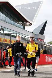 Kevin Magnussen (DEN) Renault Sport F1 Team walks the circuit. 07.07.2016. Formula 1 World Championship, Rd 10, British Grand Prix, Silverstone, England, Preparation Day.