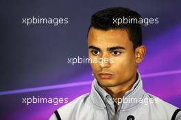 Pascal Wehrlein (GER) Manor Racing in the FIA Press Conference. 07.07.2016. Formula 1 World Championship, Rd 10, British Grand Prix, Silverstone, England, Preparation Day.