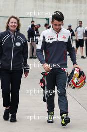 Charles Leclerc (MON) Haas F1 Team Test Driver. 07.07.2016. Formula 1 World Championship, Rd 10, British Grand Prix, Silverstone, England, Preparation Day.