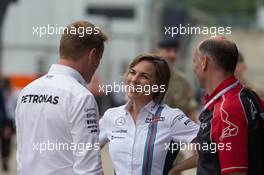 Claire Williams (GBR) Williams Deputy Team Principal. 07.07.2016. Formula 1 World Championship, Rd 10, British Grand Prix, Silverstone, England, Preparation Day.