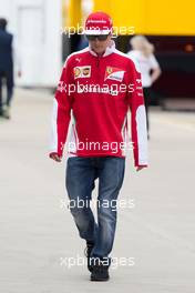 Kimi Raikkonen (FIN) Ferrari. 07.07.2016. Formula 1 World Championship, Rd 10, British Grand Prix, Silverstone, England, Preparation Day.