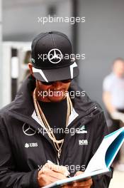 Lewis Hamilton (GBR) Mercedes AMG F1. 07.07.2016. Formula 1 World Championship, Rd 10, British Grand Prix, Silverstone, England, Preparation Day.