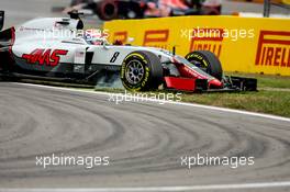 Romain Grosjean (FRA) Haas F1 Team VF-16 runs wide. 29.07.2016. Formula 1 World Championship, Rd 12, German Grand Prix, Hockenheim, Germany, Practice Day.