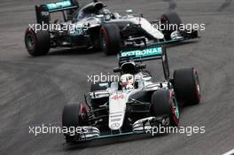 Lewis Hamilton (GBR) Mercedes AMG F1 W07 Hybrid. 29.07.2016. Formula 1 World Championship, Rd 12, German Grand Prix, Hockenheim, Germany, Practice Day.