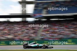 Lewis Hamilton (GBR) Mercedes AMG F1 W07 Hybrid. 29.07.2016. Formula 1 World Championship, Rd 12, German Grand Prix, Hockenheim, Germany, Practice Day.